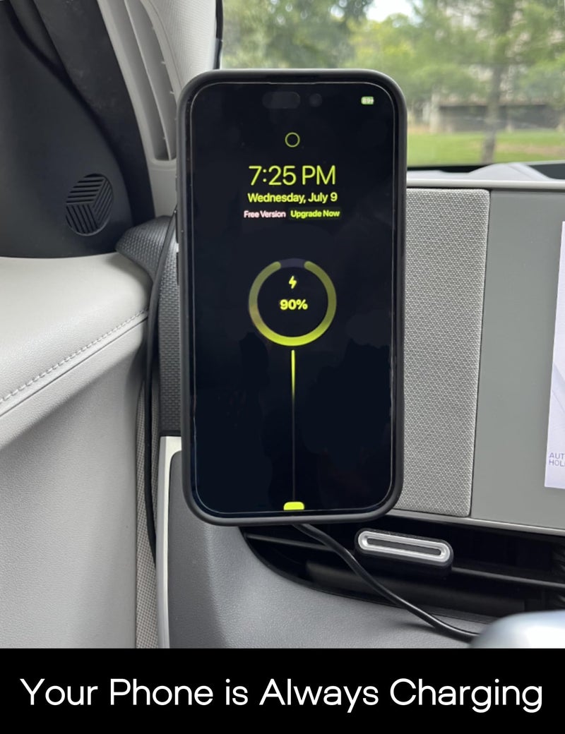 Maxby Phone Charger Mount for Hyundai Sonata/Kona/Santa Fe/Santa Cruz (2024-2026), Tucson (2025-2026), Ioniq 5 and Ioniq 9, Magnetic Dashboard Phone Holder, MagSafe-Compatible - Image 3