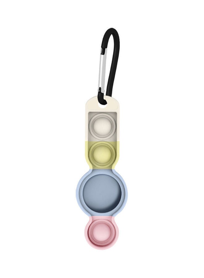 NIBEMINENT Location Tracker Protective Air Tag Case With Keychain Multicolour - Image 1