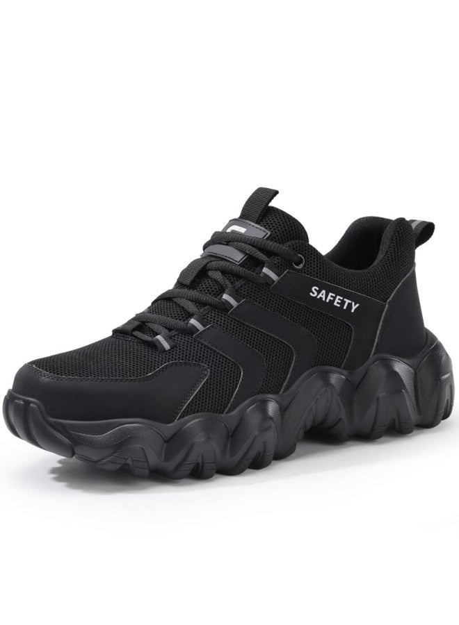 Jingtu Men'S Breathable Steel Toe Cap Puncture-Resistant Lightweight Safety Work Shoes 3073N Size 43 - Image 5