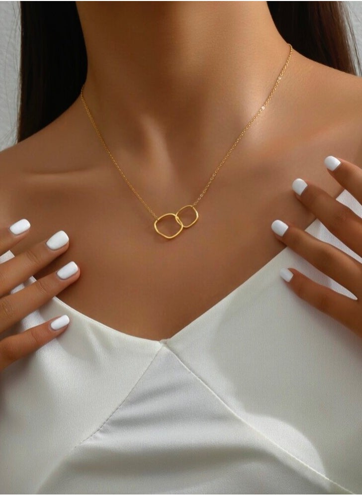 JewelryPalace - 18k Gold Plated Stainless Steel Necklace - Image 1