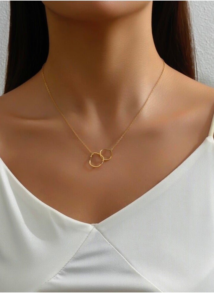 JewelryPalace - 18k Gold Plated Stainless Steel Necklace - Image 1