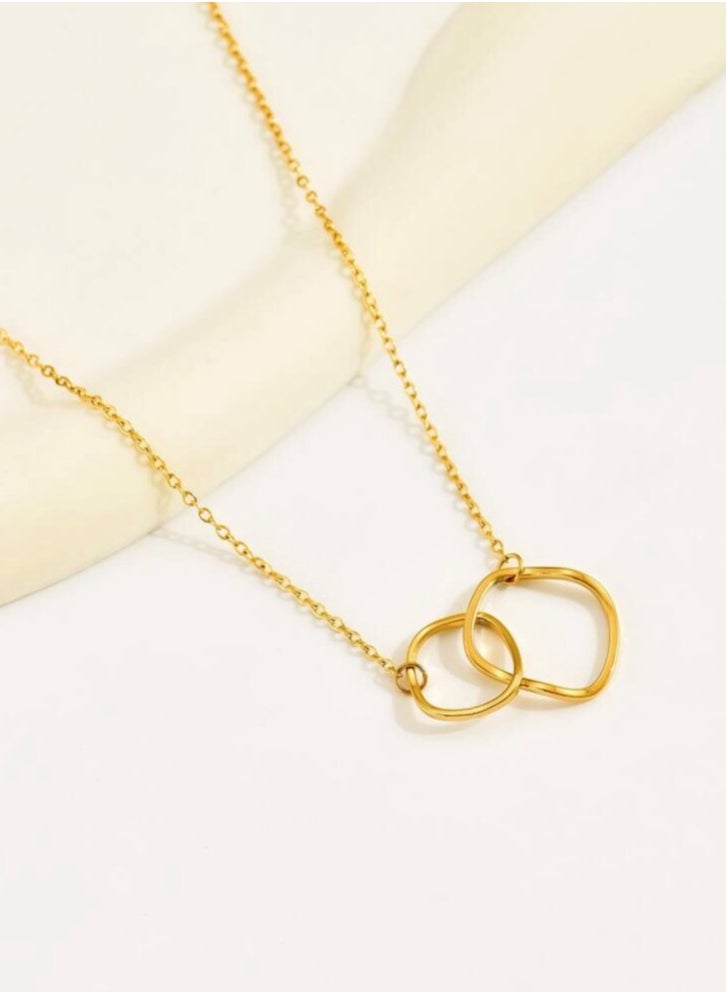 JewelryPalace - 18k Gold Plated Stainless Steel Necklace - Image 1