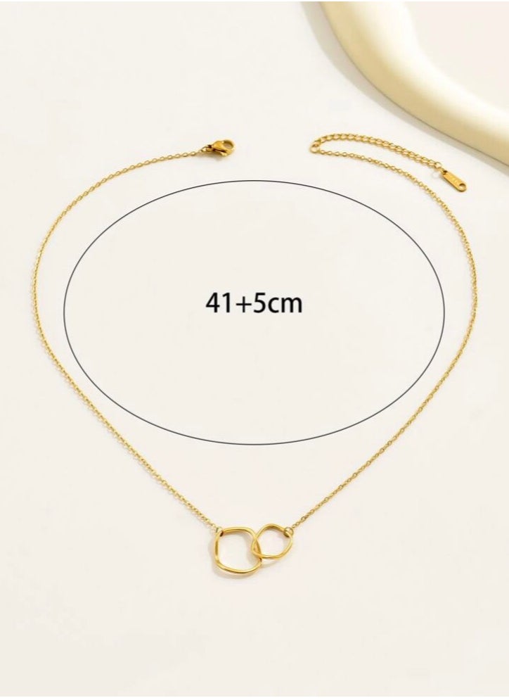 JewelryPalace - 18k Gold Plated Stainless Steel Necklace - Image 1