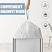 BENEVAL Small Trash Bags 4 Gallon Drawstring 4 Gallon Trash Bag TearFree 4 Gal Small Garbage Bags Separated Unscented White Small Trash Bags Bathroom Trash Bags 57 Count - Image 4