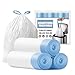 BENEVAL Small Trash Bags 4 Gallon Drawstring 4 Gallon Trash Bag TearFree 4 Gal Small Garbage Bags Separated Unscented White Small Trash Bags Bathroom Trash Bags 57 Count - Image 1