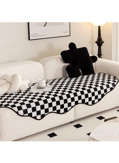 Irregular and irregular shaped sofa cushion, simple living room, chenille non slip seat cushion cover, cloth towel 90 * 160cm