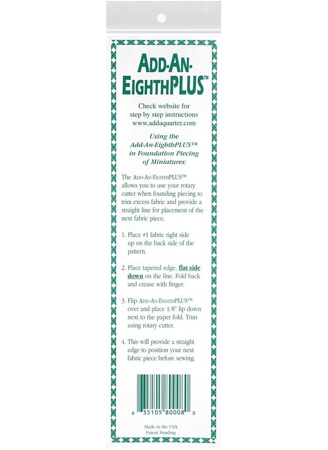 CM Designs CM Designs CMD80008 Ruler 8" Add-an-Eighth Plus , Green  - Image 2