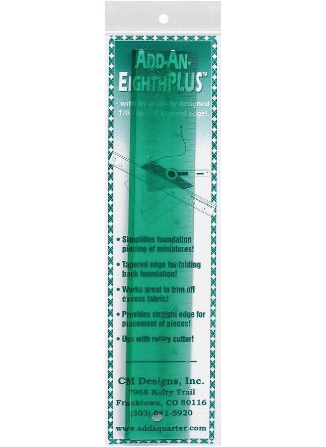 CM Designs CM Designs CMD80008 Ruler 8" Add-an-Eighth Plus , Green  - Image 1