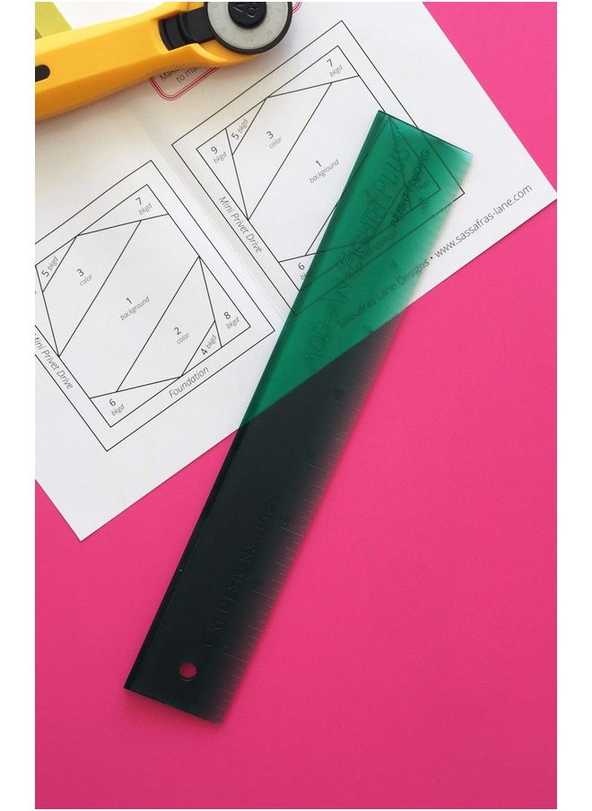 CM Designs CM Designs CMD80008 Ruler 8" Add-an-Eighth Plus , Green  - Image 3