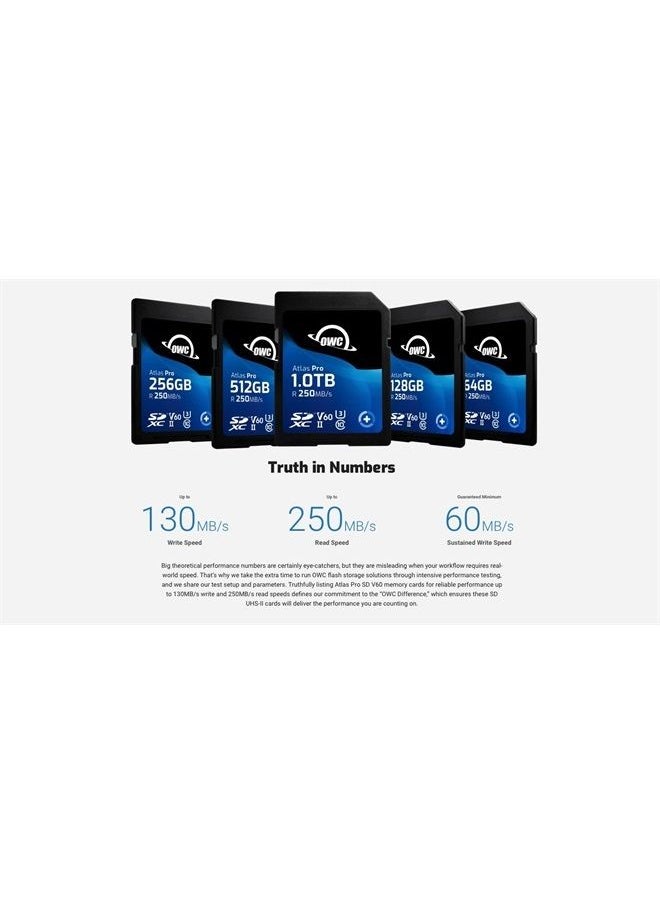 OWC Atlas Pro 128GB SDXC UHS-II V60 Media Card  - Image 2