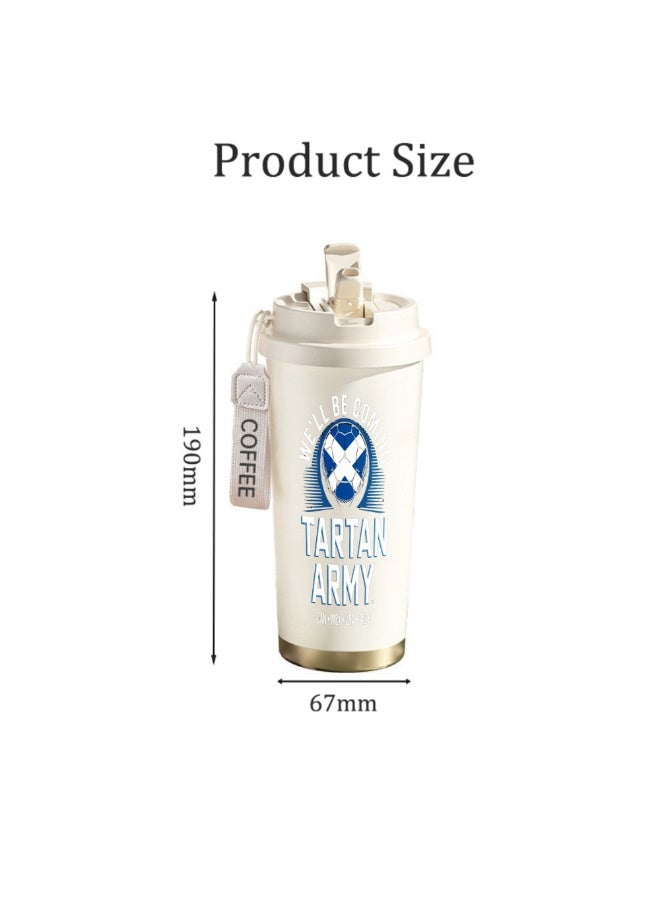FIFA 520ml World Cup Printed Stainless Steel Insulated Water Bottle Double Wall Vacuum Thermal Flask Leakproof Cup for Hot & Cold Drinks - Image 2