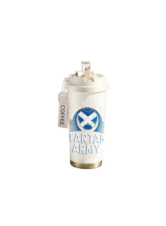 FIFA 520ml World Cup Printed Stainless Steel Insulated Water Bottle Double Wall Vacuum Thermal Flask Leakproof Cup for Hot & Cold Drinks - Image 1