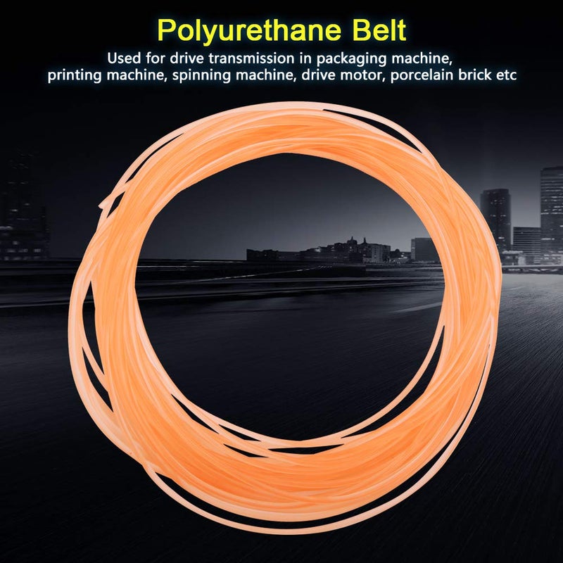 Hilitand High Performance Round Belting, PU Belt Polyurethane Round Belt for Drive Orange (2mmx10m) - Image 4