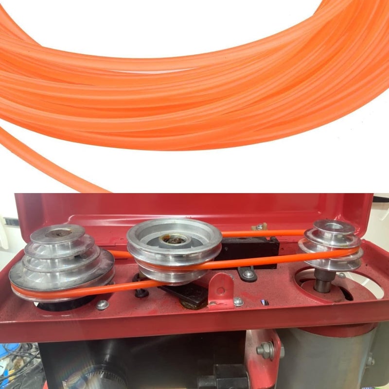 Hilitand High Performance Round Belting, PU Belt Polyurethane Round Belt for Drive Orange (2mmx10m) - Image 3