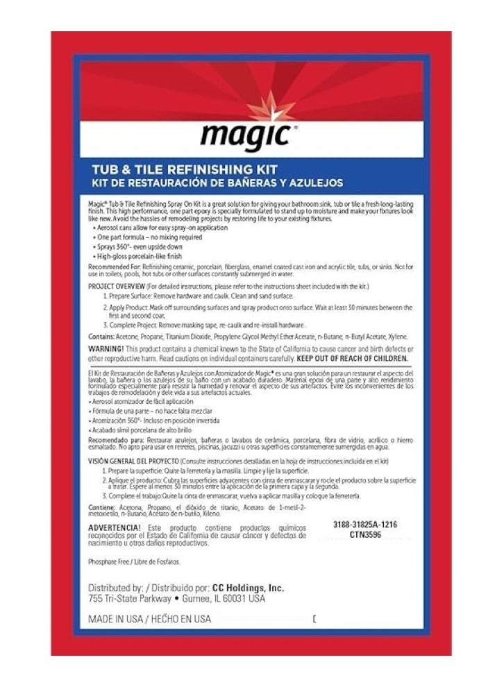 Magic Tub And Tile Refinishing Kit - Image 2