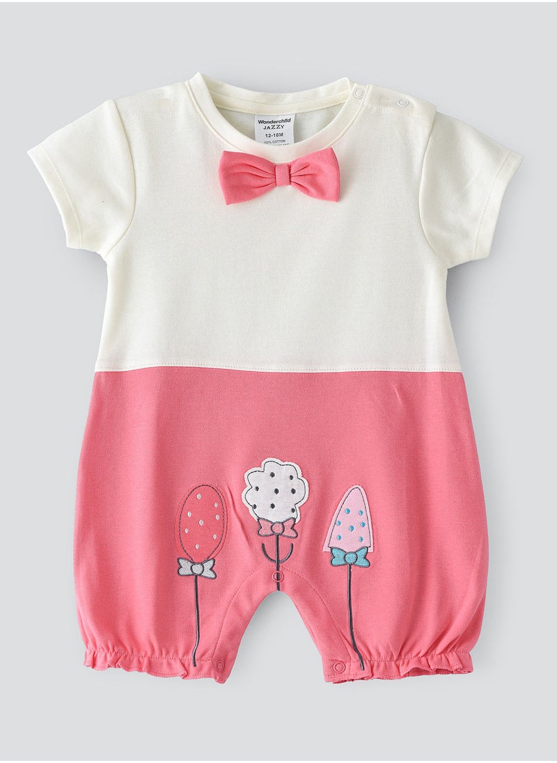 Tiny Hug - Romper with print at front - Image 1