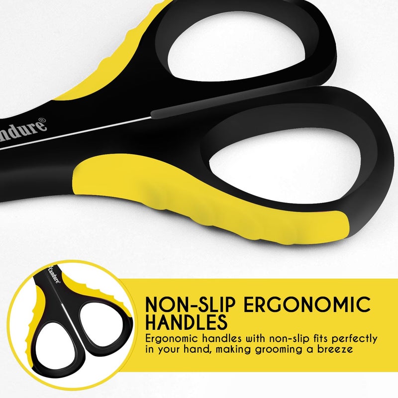 Candure Cat Nail Clipper Stainless Steel Cat Claw Trimmers for Rabbits, Guinea Pigs, Birds, Puppies, Kittens and Small Animals Pet Nail Clipper for Professional and Home Use (Yellow) - Image 3