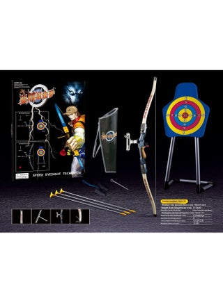 Children's Sucker Bow Crossbow Parent-child Outdoor Competitive Scenic Spot Park Archery Shooting Recurve Bow Arrow Toy Set Stall-Color:Big Blue Bow +3 Arrows + Vertical Target + Quiver Finger Cover (E-Commerce Box) - pzsku/Z2FD394FF0D8CD207DFF6Z/45/1745462133/baa1dc8c-2a7c-474e-8c0a-37846ebd4084