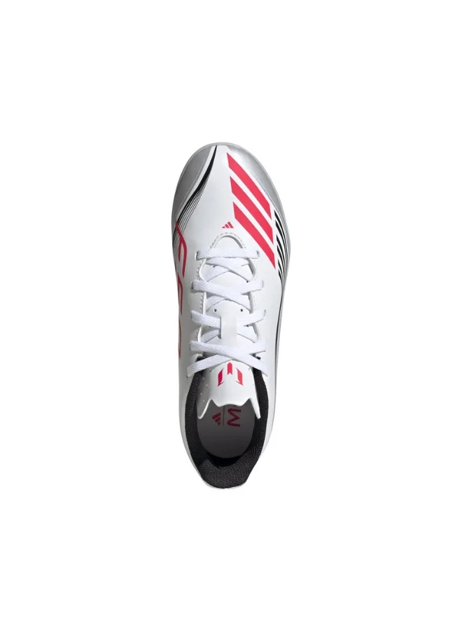 adidas أحذية كرة قدم للأطفال  ميسي كلوب تي اف يو أبيض