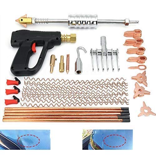 YOSOO 86Pcs Dent Puller Stud Welder KitAuto Spot Repair Device Stud Welding Hammer Gun Tool Spot WelderDent Pulling Claw 6Claw