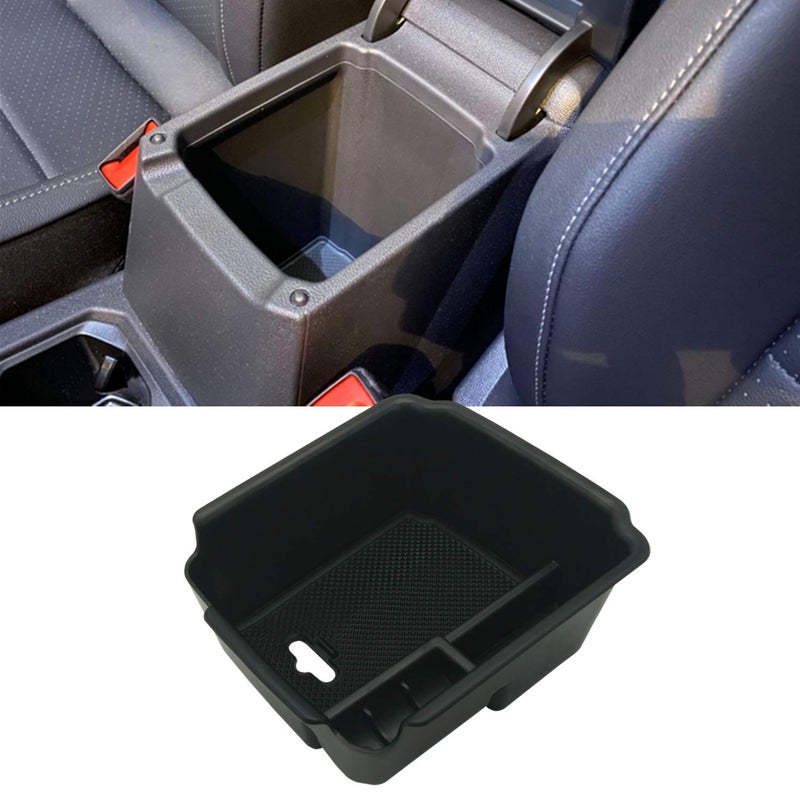 منظم درج الكونسول المركزي JOJOMARK متوافق مع VW تيغوان 2018 2019 2020 2021 2022 2023 2024 و VW تاوس 2022 2023 2024 صندوق ذراع ABS تخزين ثانوي
