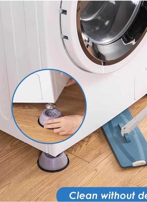 Anti-vibration washing machine feet set, 4 pieces