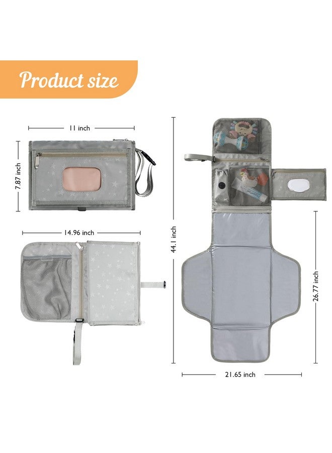Cateep Portable Baby Diaper Changing Pad Smart Organized Diaper Changing Travel Bag with Wipe Dispenser and Waste Bag Dispenser. Infant Gift - Image 1