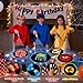 Sauyoza 36 Pcs Spider Themed Party Favors LED Finger Lights for Kids Superhero Glow in the Dark Party Supplies Goodie Bag Stuffers Classroom Treasure Box Prizes for Boys Girls - Image 4