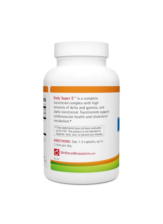 Wellness Resources - Daily Super E Superior Full Spectrum Tocotrienols High In Gamma Delta And Alpha (180 Capsules) - Image 1