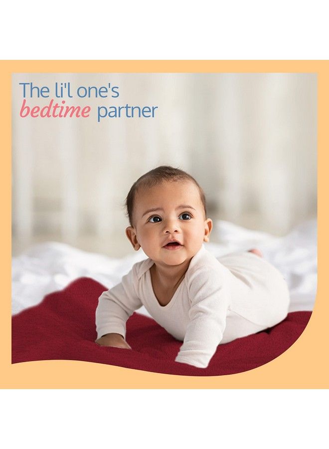 Luvlap ملاءة Instadry سريعة الجفاف فائقة الامتصاص لحماية سرير الطفل وملاءة مقاومة للماء للأطفال من سن 0 شهر فما فوق مقاس كبير جدًا 140 × 200 سم (عنابي) - Image 3