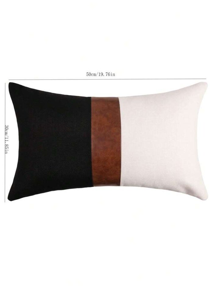 AL-HRAER Luxury Cushion Cover with Modern Design and Elegant Leather Touch Adds a Sophisticated and Stylish Décor Accent Perfect for Living Rooms and Bedrooms - Image 3