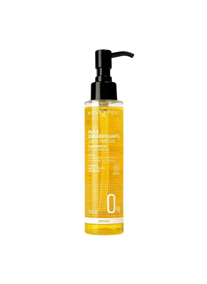 Novexpert Cleansing Oil With 5 Omegas Multifunctional Facial Cleanser Removes Makeup And Impurities, Renews, Restores Skin Deep Clean With Hydrating Face Wash Vegan, Organic Skincare 5 Oz  - Image 2
