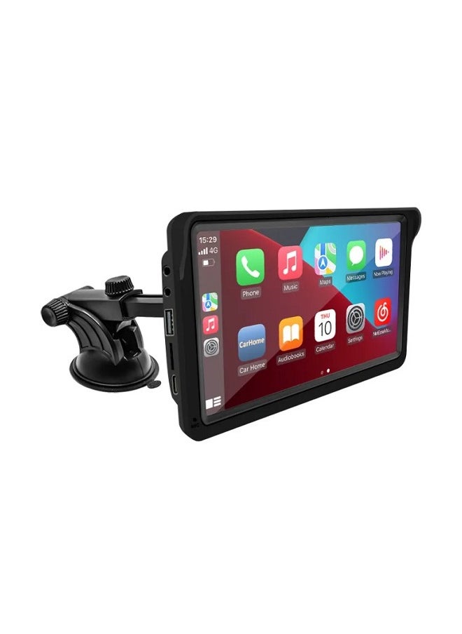 ماركة غير محددة - شاشة سيارة 7 بوصة محمولة لا سلكية  تدعم ابل كار بلاي و Android Auto اسود - Image 1