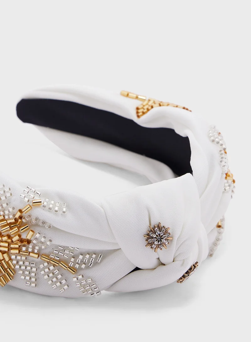 ايلا ليمتد اديشن Embellished Sequined  Floral  Headband