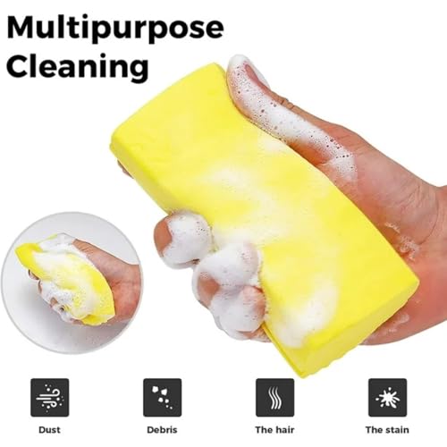 TAZLYN Magic Sponge for Kitchen Cleaning Washing Block car Cleaning Accessories Magic Sponge Cleaning Tools for Home and Kitchen Glass Windows Desks Floor Cleaning Tools (Pack of 2) - Image 4