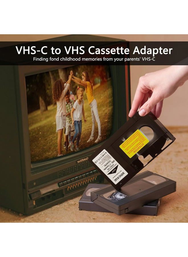 Bingxue محول شريط VHS C المحدث 2025، SVHS VHS-C إلى VHS، أشرطة VHSC 12 مم لكاميرات الفيديو مع محرك لمشغل VCR، مشغل أشرطة الفيديو وتحويل VHS إلى رقمي - Image 5