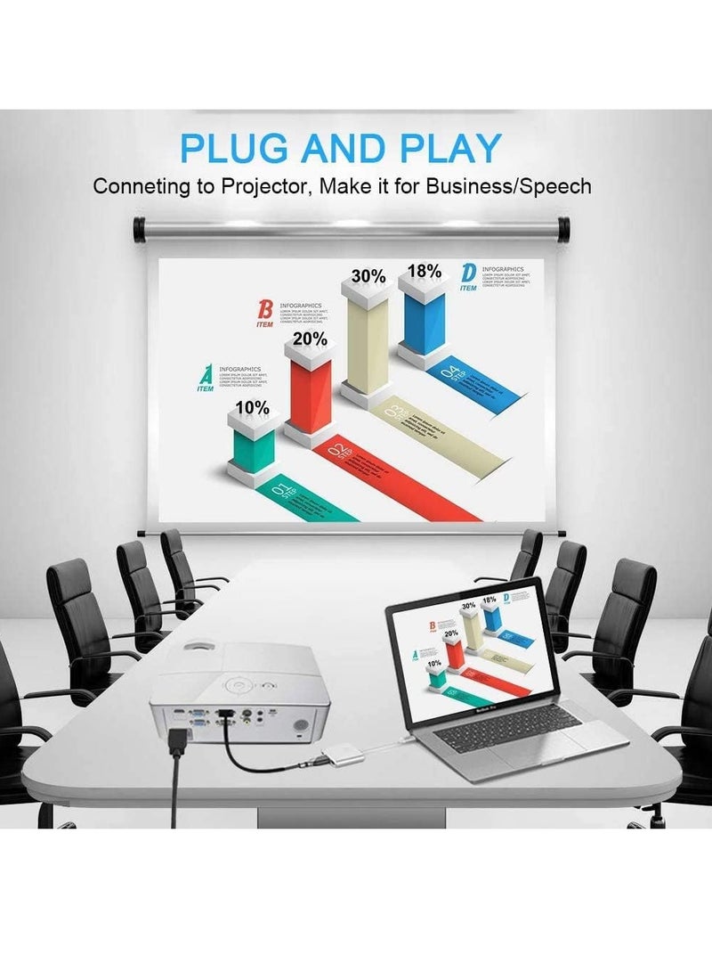 MIGOFAST USB C to HDMI Multiport Adapter,3-in-1 Type-C Hub with Thunderbolt 3 to HDMI 4K Output USB 3.0 Port PD Quick Charging Port Android Digital AV Adapter for MacBook Pro MacBook Air Projector Monitor - Image 5