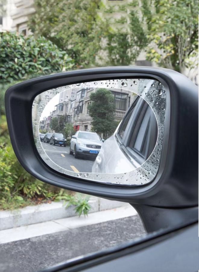 غير نافذ للمطر ، ومكافحة الضباب مرآة الرؤية الخلفية فيلم - 200x175mm و 145x100mm ، كل 2 قطعة - Image 2