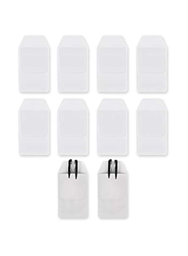 Generic Shirt Pocket Protector 10 Pieces PVC Pocket Protectors for School Hospital Office Supplies (White) - Image 1