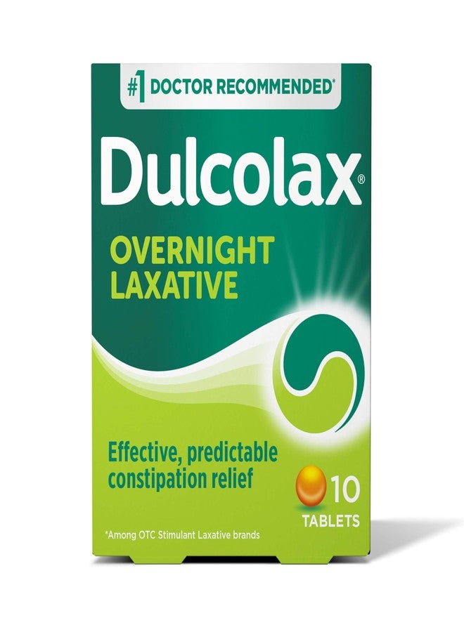 Dulcolax Stimulant Laxative Tablets, Predictable & Effective Constipation Relief, Relieves Straining & Bloating, Bisacodyl 5 mg, 10 Count - Image 1