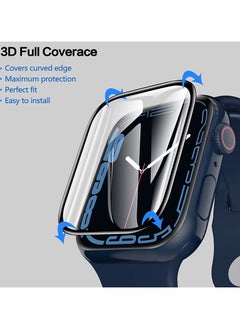 TWEGGON 2Pc Pack Apple Watch Series 10 46mm Screen Protector, Full Cover Screen Protector for Apple Watch Series 10 46MM Black/Clear  - Image 5
