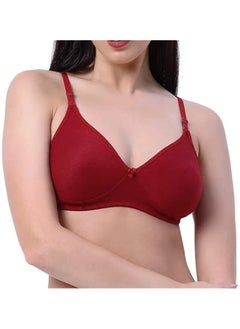 Women's Everyday Padded Bra  Full Coverage  Premium Cotton  Love bell Woman Wire free T shirt Bra