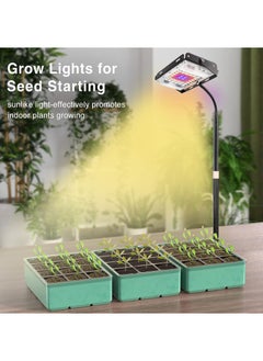 SYOSI SYOSI Grow Light for Indoor Plants, Full Spectrum LED Plant Growing Light, Height Adjustable Desk Plant Growing Lamp, Small Grow Lamp with 4H/8H/12H Timer, 6-Level Brightness, Flexible Gooseneck  - Image 2