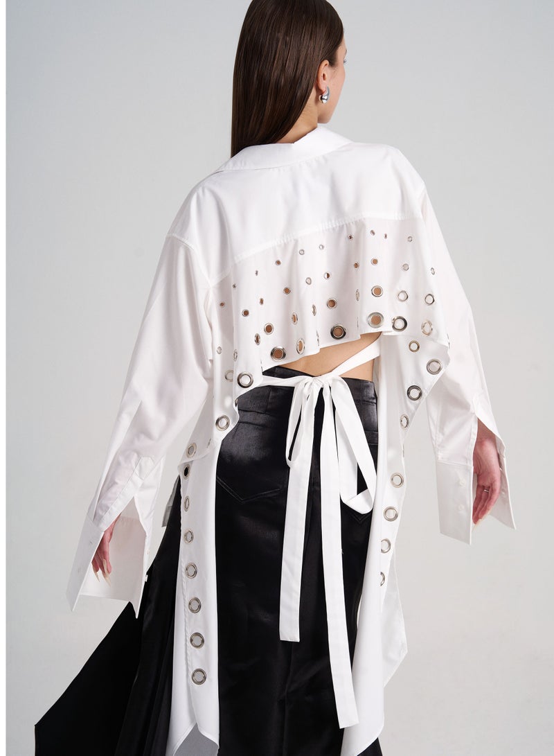 CAOSTU • BACKLESS SHIRT  - Image 1