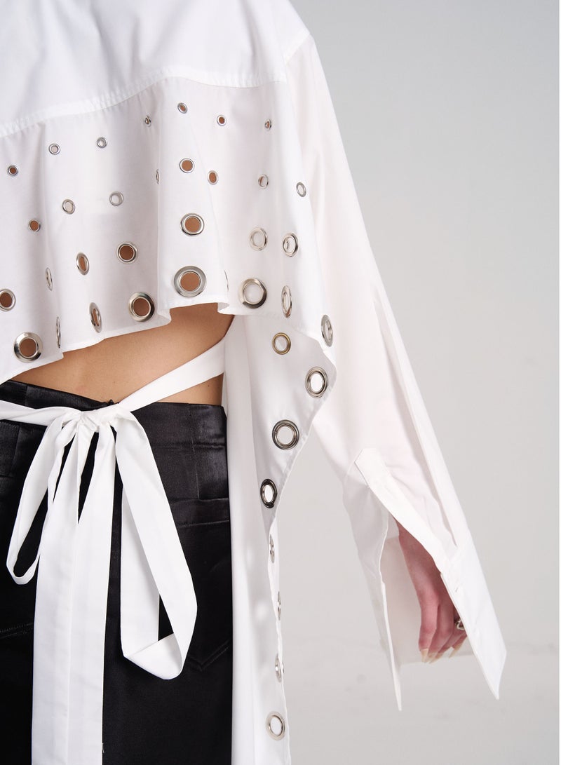 CAOSTU • BACKLESS SHIRT  - Image 3