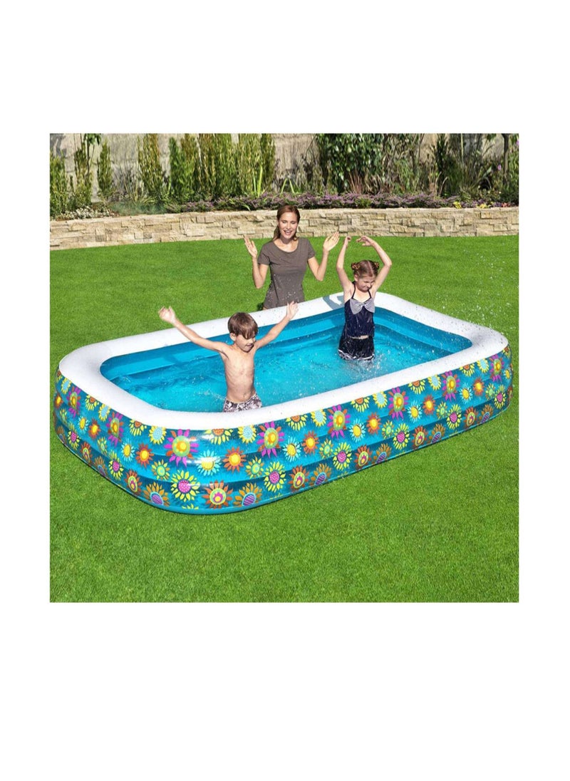 Bestway - Bestway Pool Splash & Play Inflatable Pool (304 x 182.9 x 55.9 cm, Multicolored) - Image 1
