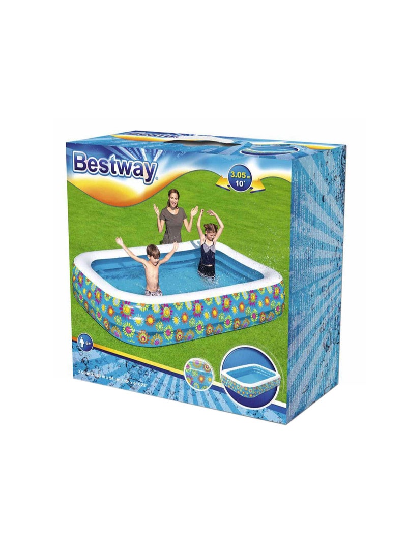 Bestway - Bestway Pool Splash & Play Inflatable Pool (304 x 182.9 x 55.9 cm, Multicolored) - Image 1
