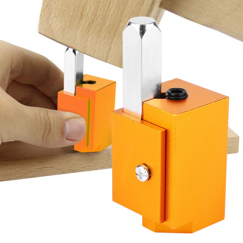 Right Angle Corner Chisel Solid Woodworking Chisel High Accuracy Self-Aligned Router Tool - Durable Mortising Tool for Door Lock Hinged Mortises Wood Flooring - Image 5