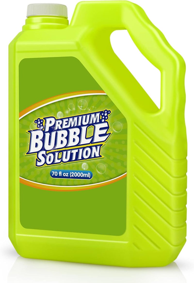 Aujazyble Bubble Solution Refill - 70 OZ Premium Bubbles Refill for Bubble Machine, Wand, Gun, Blower at Easter, Valentine Bubbles Party Favors - Toy Bubbles for Kids Toddlers Boys Girls - Image 1