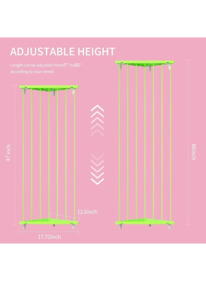 Befayoo Stuffed Animal Storage Shelf Organizer(Patented) - Corner Stuffed Animal Holder Length Adjustable - Wall Plush Storage for Nursery Playroom Bedroom Kids Room (Green, Standard) - Image 1